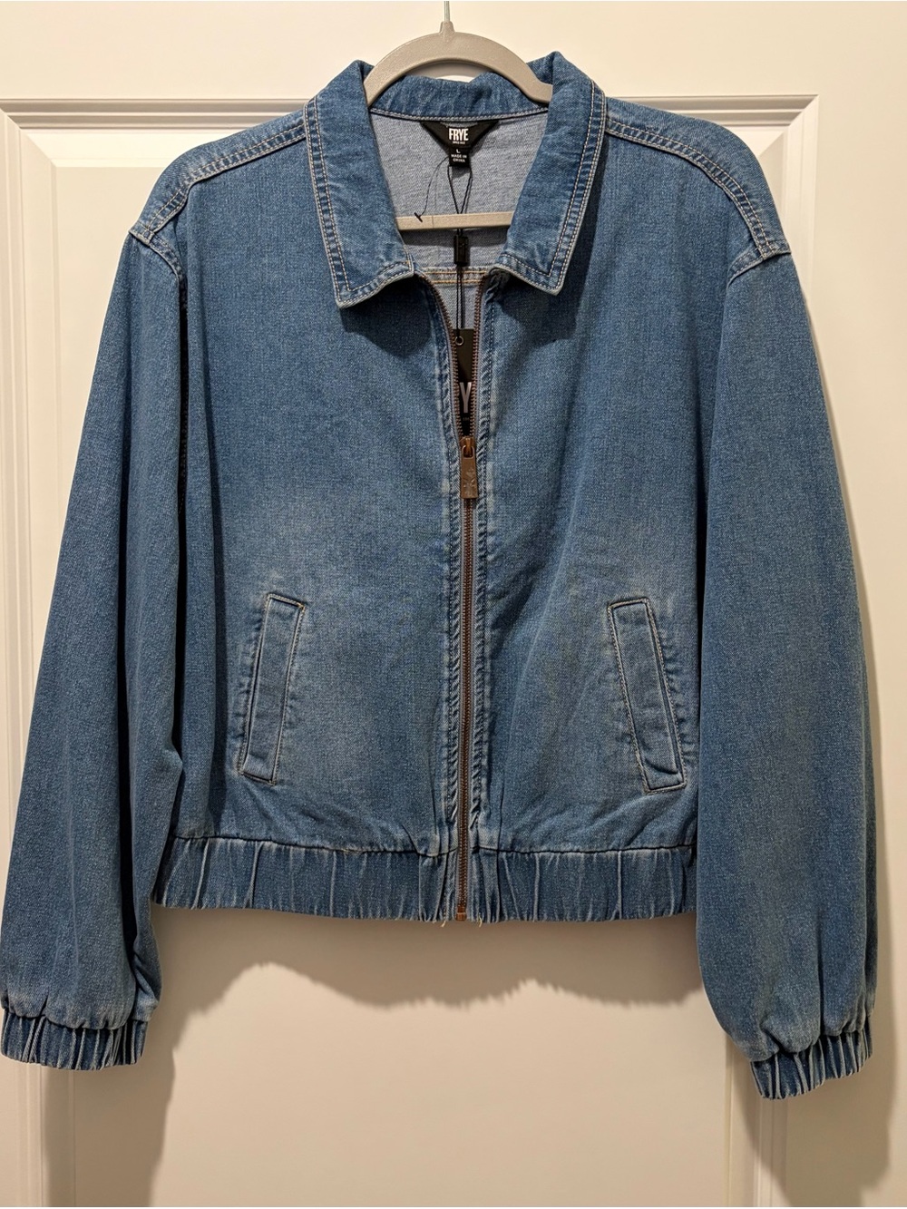 Frye Denim Bomber Jacket-NWT